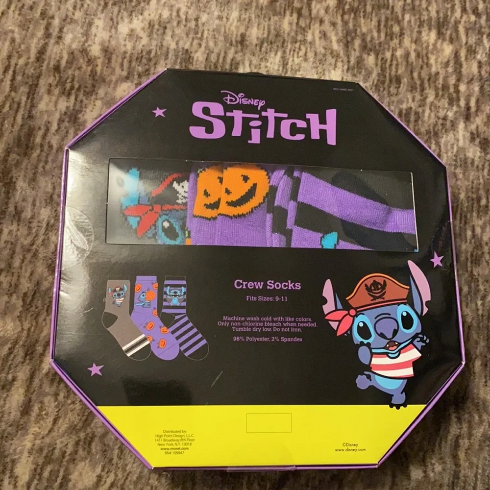 Disney Lilo and Stitch Halloween Crew‎ Socks 3 Pack Disneybound
